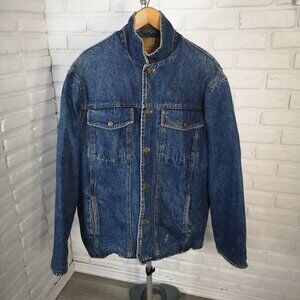 Calvin Klein Jeans Co. Men's Size Medium Lined Medium Wash Heavy Jean Jacket
